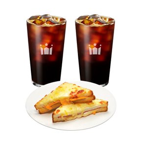 [기프티쇼] 할리스 간편하게 즐겨요 (아메리카노 R 2잔 + 크로크무슈)