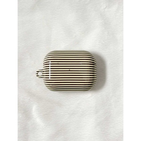 Tonein Brown Stripe 톤인 브라운 스트라이프 (에어팟 /버즈3 케이스)