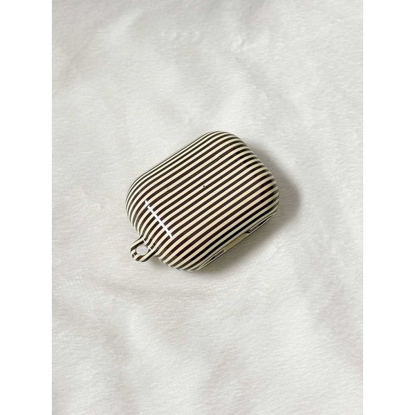 Tonein Brown Stripe 톤인 브라운 스트라이프 (에어팟 /버즈3 케이스)