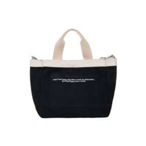 DAILY MINI TOTE CANVAS BAG (BLACK) 에코백 토트백 미니크로스백 가방