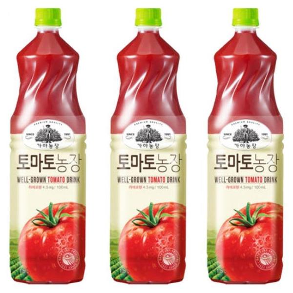 웅진 가야농장 토마토농장 주스 1.5L x 12PET (S46121431)
