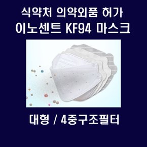 이노센트 KF94마스크 대형1매 4중필터 식약처 의약외품 허가제품