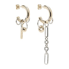 저스틴 클렌퀏 아이리스 이어링 IRIS EARRINGS GOLD PALLADIUM