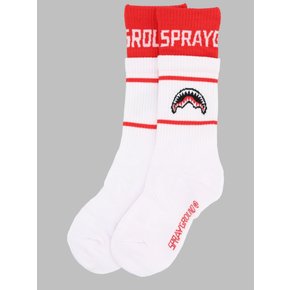 [해외배송] 레드 스프레이 양말 화이트 (KIDS 상품) SOCK15021WHTK_MULTI B0042285650