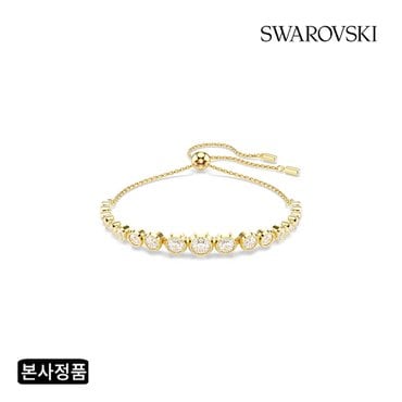 스와로브스키 [본사정품/쇼핑백증정] Imber Tennis 골드 톤 팔찌M 5705450