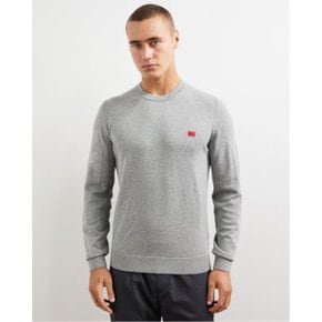 4648130 HUGO San Cassius Crew Neck Jumper - Silver