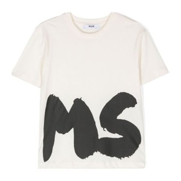 MSGM [해외배송] 엠에스지엠 주니어 반팔티셔츠 F4MSJUTH056 001 BIANCO