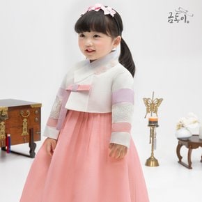 AW138 여둥근꽃패치 아동한복 여아한복