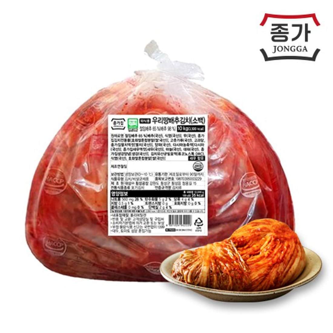 [종가집] 달콤한 소백 포기김치 10kg (외식), 믿고 사는 즐거움 SSG.COM