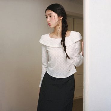 잇미샤 [25 S/S] 잇미샤 오프숄더 져지 탑 ITP4ZTS790
