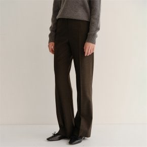 [블랭크03] wool boot cut pants (melange khaki)