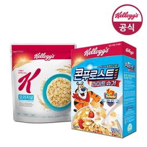 콘푸로스트 라이트슈거 530g + 스페셜K 오리지널 480g