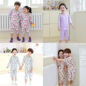 [7부 모음] 아기옷 모달 7부 봄, 여름, 간절기 실내복 상하의 세트
