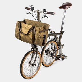 우탄크래프트 브롬톤백 Pioneer Basket Bag Khaki Brown