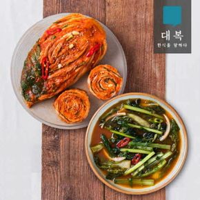 대복 포기김치 2kg+열무물김치2kg (꽃게육수로 시원하고 아삭한 맛)