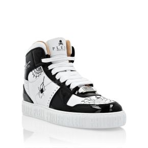 5351137 PHILIPP PLEIN Leather Hi-Top Sneakers