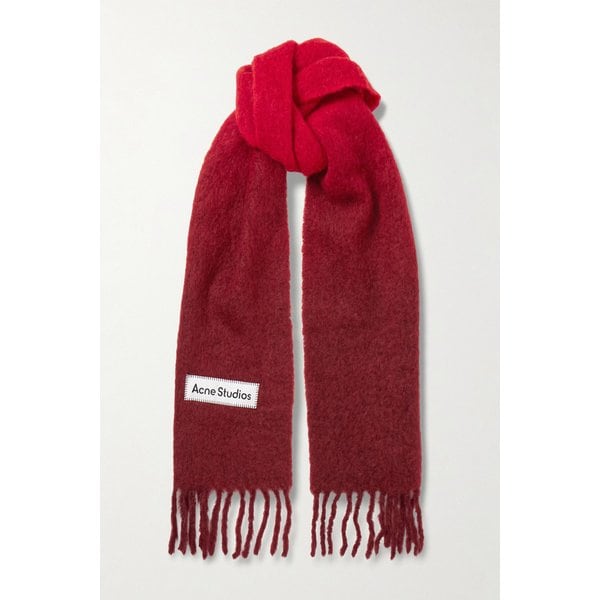 프린지 아플리케 펠트 스카프 46376663162904429