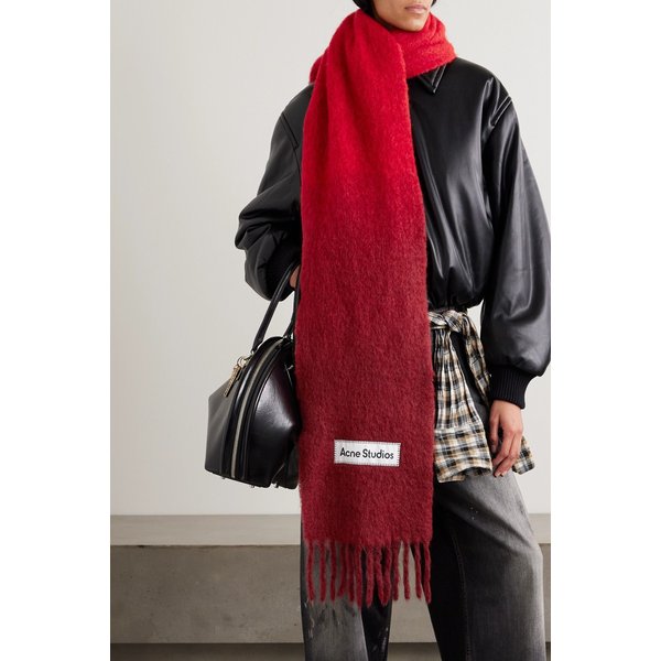 프린지 아플리케 펠트 스카프 46376663162904429