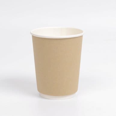 12온스 360ml 일회용 크라프트 이중 종이컵 사무실 카페 단열컵 1박스 300개
