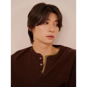 [올데이캐시미어] 헨리넥 풀오버  에스프레소 브라운 456951MMGD