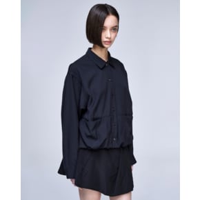 [파주점] [송지오우먼]송지오 시그니처 벌룬 셔츠 블랙 WH2SH305BK