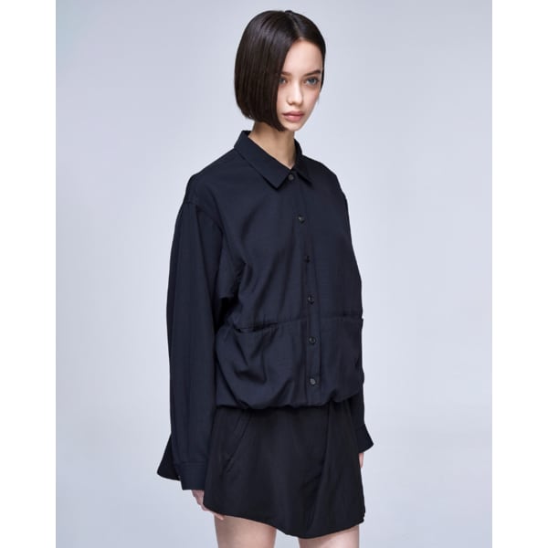 [파주점] [송지오우먼]송지오 시그니처 벌룬 셔츠 블랙 WH2SH305BK