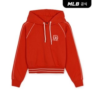 MLB [코리아공식] 여성 스포티브 바시티 밴딩 크롭 후드티 BOS (Red)