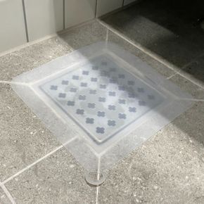 화장실 베란다 실리콘 배수구덮개 화이트 X ( 3매입 )