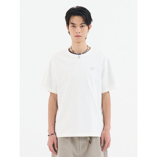 SEMI OVERFIT SYMBOL COMFY T-SHIRT (WHITE)