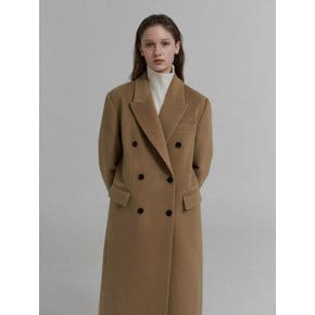 Royal cashmere double coat (Camel)