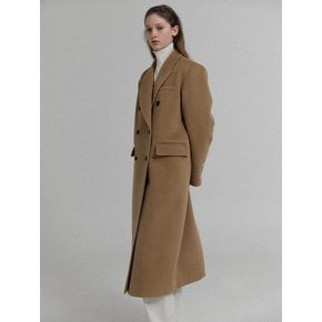 Royal cashmere double coat (Camel)