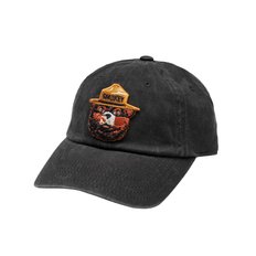 BALLPARK CAP SMOKEY BEAR BLACK