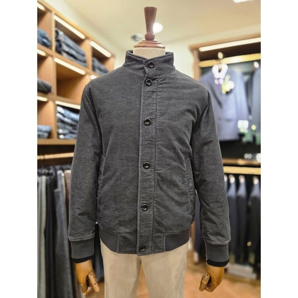 [여주점] 코오롱 브렌우드 남성 셀렉션 니트 배색 몰스킨 블루종 BRUAW25861GYD KHL