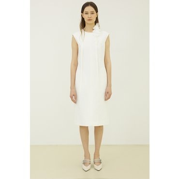 LAFEL 라펠소로브 자가드 슬리브리스 드레스(LNSO135)