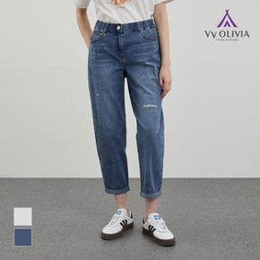[비비올리비아] 데님 베기 팬츠_VVCMP4M3481