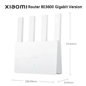 공유기 샤오미 BE3600 기가비트 버전 라우터 와이파이 7 메쉬 MLO 듀얼 밴드 엔드 이더넷 포트 리피터 VP