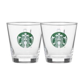 [해외직구] 스타벅스 로고 유리 296ml 2팩 starbucks logo glass