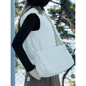 field tote cross bag ivory