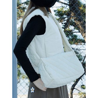 맥키 field tote cross bag ivory