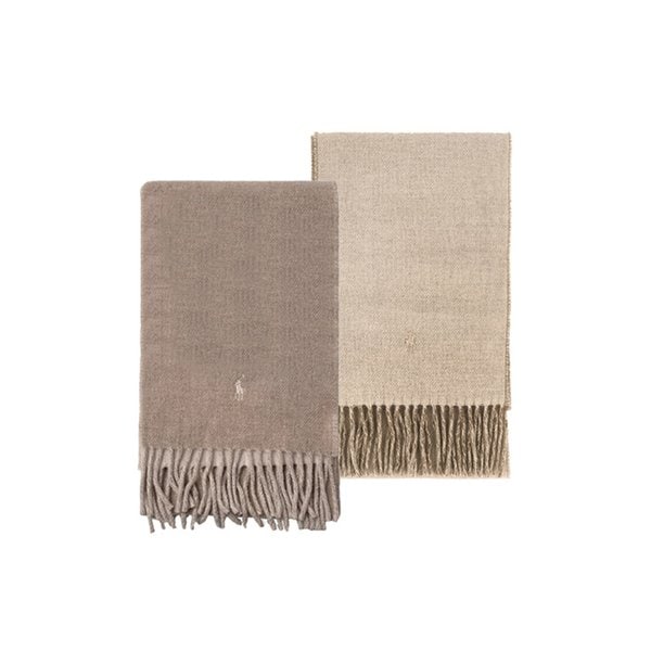 폴로랄프로렌 PC0455-027 포니 리버시블 프린지 머플러