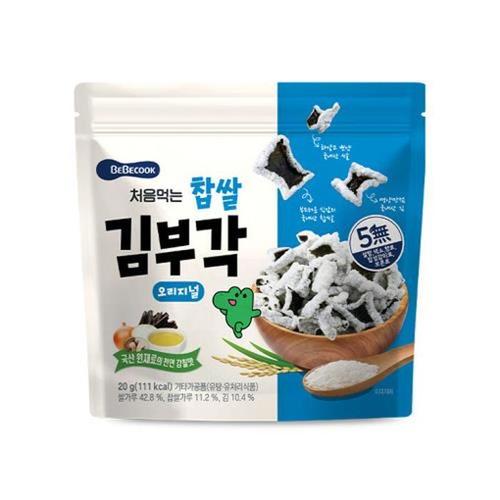 [유로메디] 베베쿡 처음먹는 찹쌀 김부각 오리지널 20g(1)