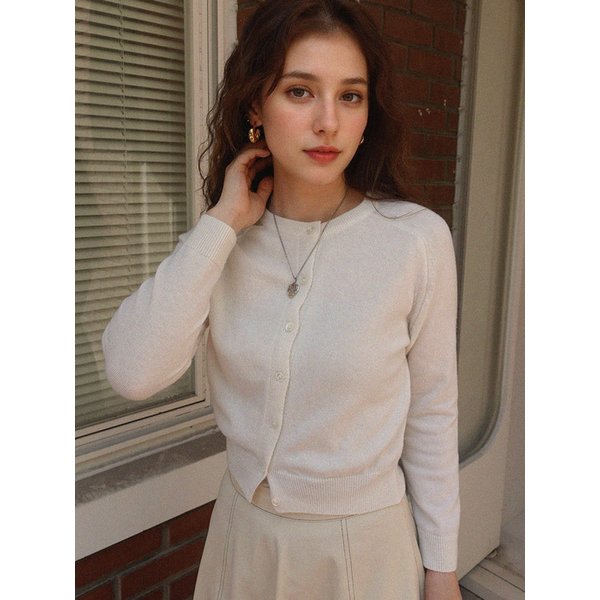 Essential Sleeve Knit Button Cardigan - Grey