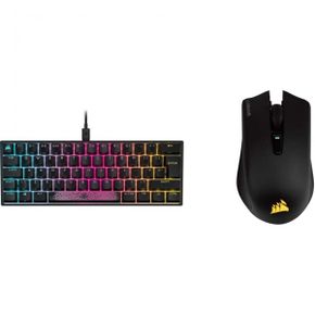 영국 커세어 기계식키보드 Corsair K65 RGB MINI 60% Mechanical Gaming Keyboard QWERTY 블랙 H