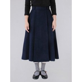 Tidy Pleats Skirt_Navy