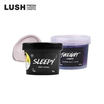 LUSH [공식]즐거운 샤워시간 (슬리피 보디 로션95g+트와일라잇 샤워 젤리 100g)