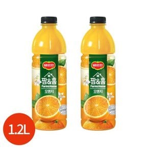 팜 앤 홈 오렌지 주스 1.2L x 4개