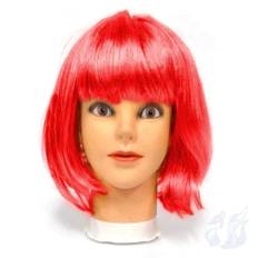  삼미호 이벤트가발 단발 레드 할로윈가발 사진소품 행사용가발 노래방가발 분장가발 칼라가발 염색가발 컬