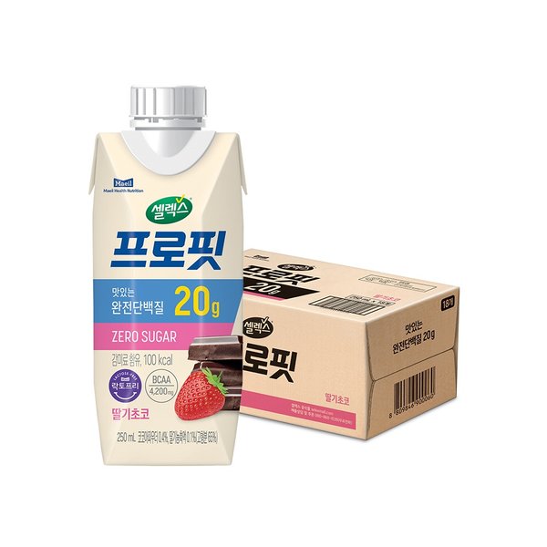 프로핏 드링크 딸기초코 250ml x 18개입