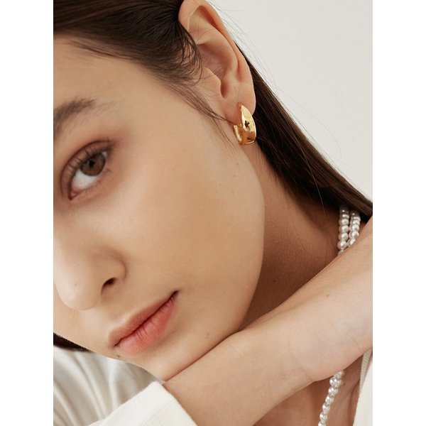 23 New hoop ring Earring-gold