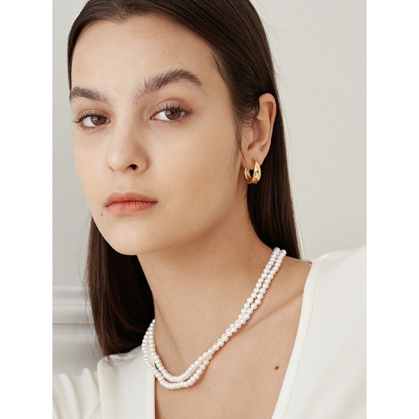 23 New hoop ring Earring-gold